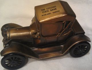 Banthrico Vintage Cast Metal 1915 Chevy Car Bank