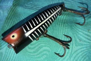 Vintage Antique 3” Heddon Chugger Spook Fishing Lure Tackle Plug Bait