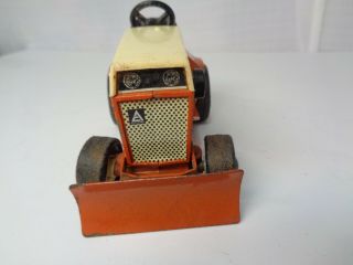 Vintage 1970 ' s Ertl Allis Chalmers Diecast 1/16 Garden Tractor 3