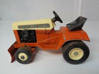 Vintage 1970 ' s Ertl Allis Chalmers Diecast 1/16 Garden Tractor 4