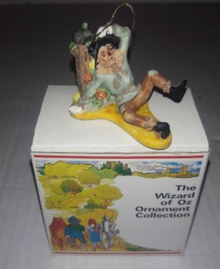 Vtg The Wizard Of Oz The Scarecrow Christmas Ornament Dave Grossman 1989 W/box