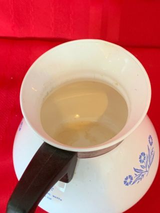 Vintage Corelle Corning Ware Blue Cornflower Teapot Kettle 6 cup 1 5