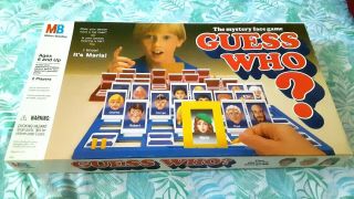 Vintage 1991 Milton Bradley Guess Who Board Game Complete