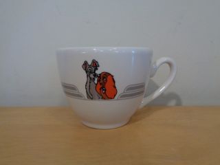 Lady And The Tramp Coffee Mug Tea Cup Vintage Collectible Classic