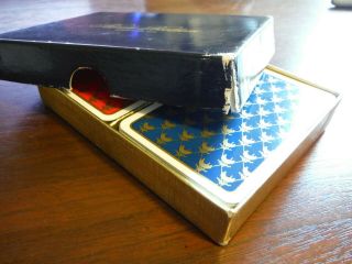 Vintage 1980’s Brooks Brothers Logo 2 - deck (Blue/Red) Boxed Playing Card Set VGC 4