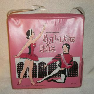 Vintage Tara Toy Co.  Pink Ballet Box No.  K 10,  Outfit & Slippers Storage