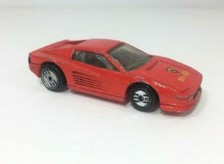 1986 Hot Wheels Ferrari Red Mattel Inc Diecast Scale 1:64 Car Malaysia Vintage