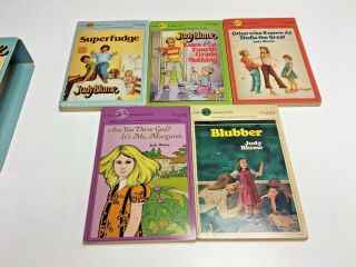 Vintage 1980’s Judy Blume Paperback Book Box Set Blubber Superfudge Margaret 2