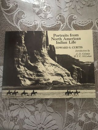 Vintage Native Photograph Book – Portraits Of North American Indian Life By Curt