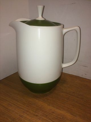 Vintage Thermos Insulated Ware Coffee Pitcher Green King Seeley Usa.