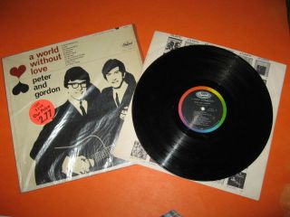 Vintage Peter And Gordon Vinyl Lp Record Album –a World Without Love