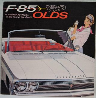 1962 Oldsmobile F - 85 Automobile Car Advertising Sales Brochure Guide Vintage