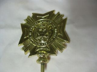 Vintage Vfw Veterans Of Foreign War United States America Metal Topper