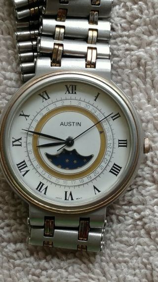 Vintage Austin Swiss Quartz Men ' s Watch 4