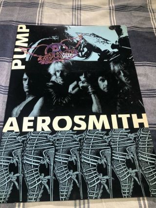 Aerosmith 1989 Pump Tour Concert Program Book / Joe Perry Steven Tyler Vtg