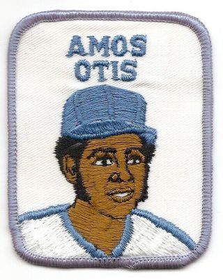 Amos Otis 1979 Vintage Penn Emblem Baseball Player Patch - Kansas City Royals