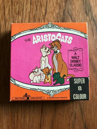 The Aristocats 1970 Walt Disney Movie 8mm Color Film - Vintage Reel