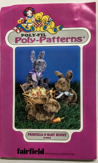 U - Pick Vintage Patterns Stuffed Animals Easter Bunnies Care Bear,  Birds 3