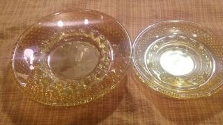 Vintage Carnival Glass Ashtrays Set Of Two Matching