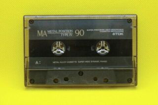T25 Tdk Ma 90,  Vintage Metal Position Cassette Tape,  Japan (2)