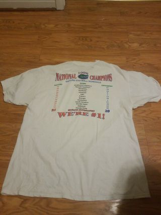 Vintage Florida Gators Shirt xl 1996 National Champions sugar bowl schedule UF 4