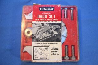 Vintage Craftsman Kromedge Dado Set For Circular Saws 93268 Fits 5/8 " Arbor