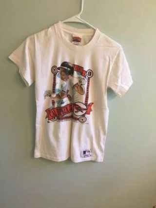 Vintage Nutmeg Ripken Jr Baltimore Orioles T - Shirt Boys/teen Large White