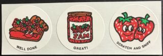 Vintage Ctp Matte Scratch & Sniff Stickers - Strawberry -