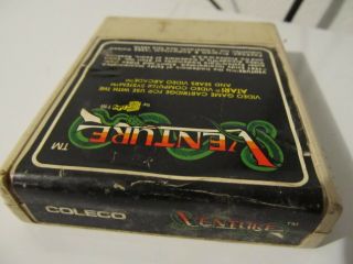Vintage Atari 2600 Video Game Cartridge - Venture By Coleco