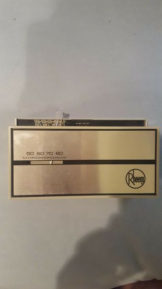 Vintage Rheem Mercury Switch Wall Thermostat For Hvac Heat A/c