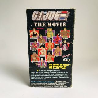 Vintage Gi Joe The Movie Vhs 1987