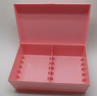 Vintage Pink Cassette Tape Storage Case