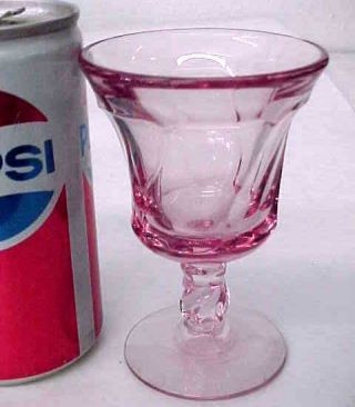 Vintage Fostoria Pink Jamestown Wine Glass Goblet 4 3/8 "