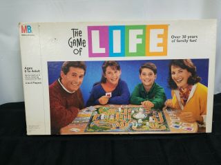 Vintage 1991 Milton Bradley The Game Of Life Board Game.  281.