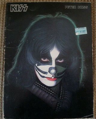 Vintage Sheet Music Book Kiss Peter Criss 1978,  Almo W/color Photos