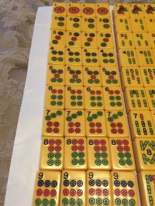 Vintage Royal Depth Control Mah Jong Replacement Tiles Butterscotch Catalin 2