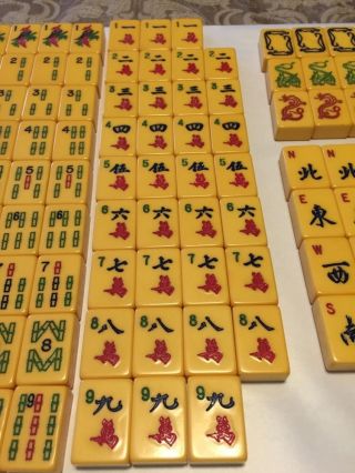 Vintage Royal Depth Control Mah Jong Replacement Tiles Butterscotch Catalin 4