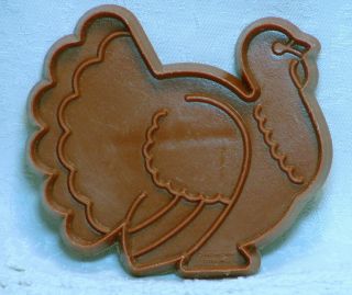 Hallmark Vintage Plastic Cookie Cutter - Turkey Thanksgiving Farm Bird Harvest