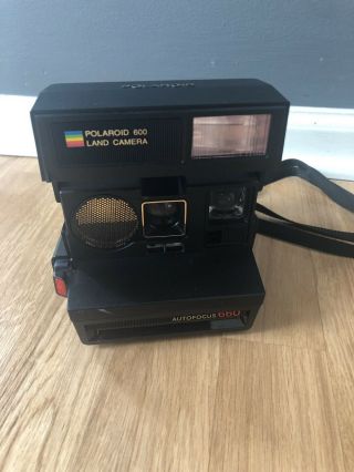 Vintage Polaroid Sun 660 Instant Film Camera With Autofocus And Built In Flash