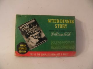 Vintage Armed Services Edition Book After Dinner Story William Irish