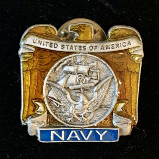 Vintage United States Of America Us Navy Pin American Legion Usa Made Eagle
