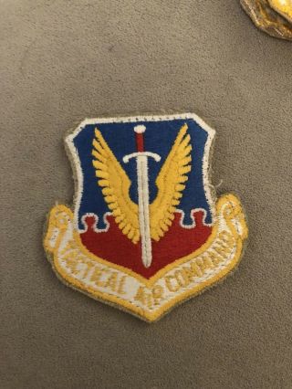 Us Air Force Usaf Tactical Air Command Patch Sword Wings Vintage