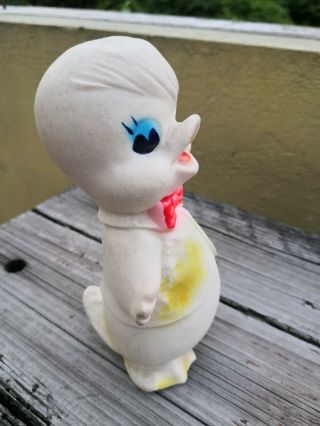 VTG RARE MEXICAN SQUEAKY TOY HAPPY PENGUIN RUBBER 5 1/2 