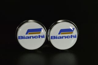 Bianchi Handlebar End Plugs Bar Caps Lenkerstopfen Bouchons 3d Vintage Style