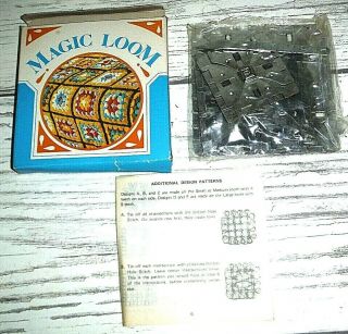 Vintage Magic Loom Granny Square Crochet Tool Needle Kit 3 Sizes 1960s 1970s