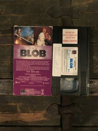 The Blob [VHS,  1988] HORROR RARE OOP HTF CULT SLASHER GORE VINTAGE 4