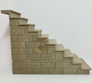 Playmobil Vintage Medieval Knights 3666 King Large Castle Stone Stairs Staircase