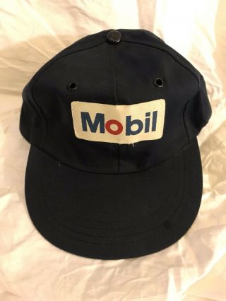 Vintage Mobil Gas Oil Advertising Snapback Hat Patch Cap