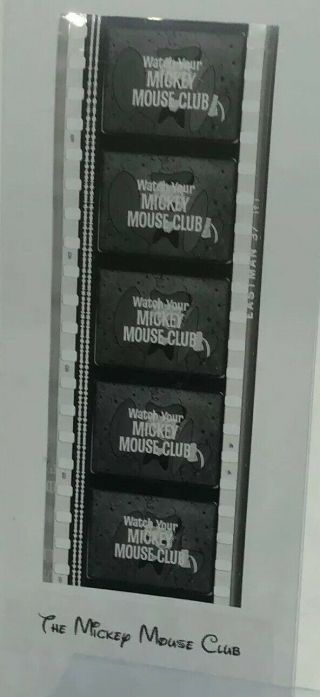 Walt Disney Mickey Mouse Club Vintage 50’s Movie Film Strip 5 Cells DONALD DUCK 2
