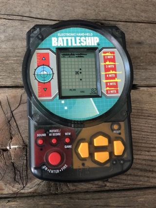 Vintage Battleship Milton Bradley Electronic Game Video Hand Held 1995